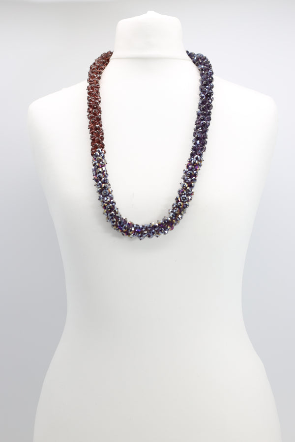 Clustered Crystal Necklace - Medium