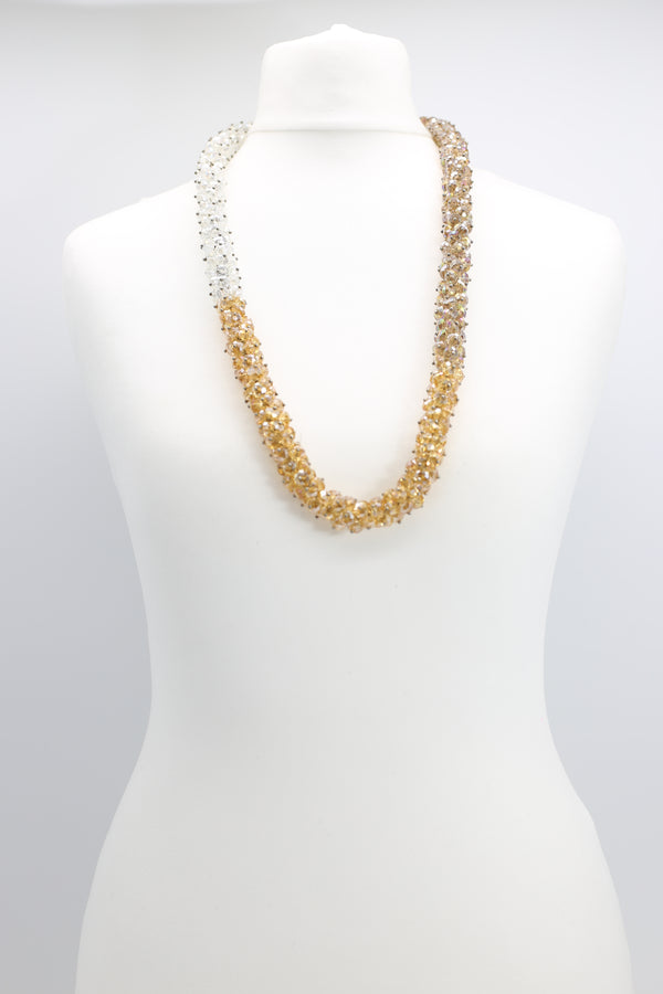 Clustered Crystal Necklace - Medium