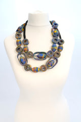 Rings Necklace Made From Recycled Fabric