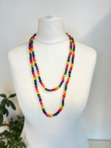 SINGLE STRAND PASHMINA NECKLACES - RAINBOW