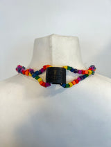 SINGLE STRAND PASHMINA NECKLACES - RAINBOW