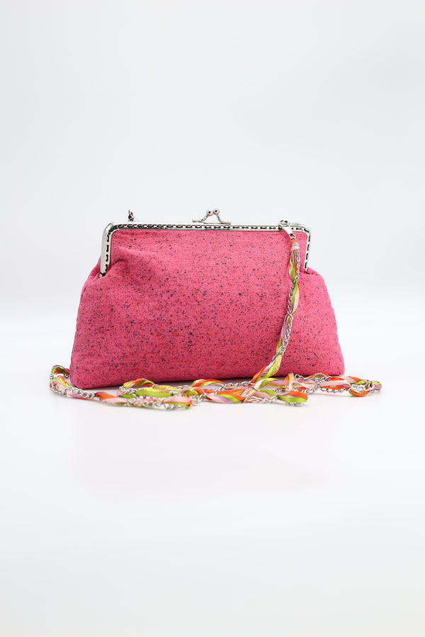 Hand Made Recycled Fabric Evening Bag - Jianhui London