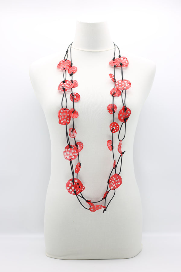 Aqua Lotus Root Necklaces Set - Hand-painted - Jianhui London