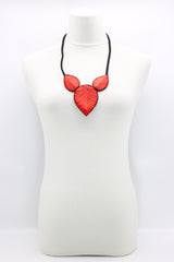 Biba Textile three leaves Necklace - Jianhui London