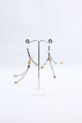 Frankie Pashmina Beads on Fishwire Earrings Multi colour - Jianhui London