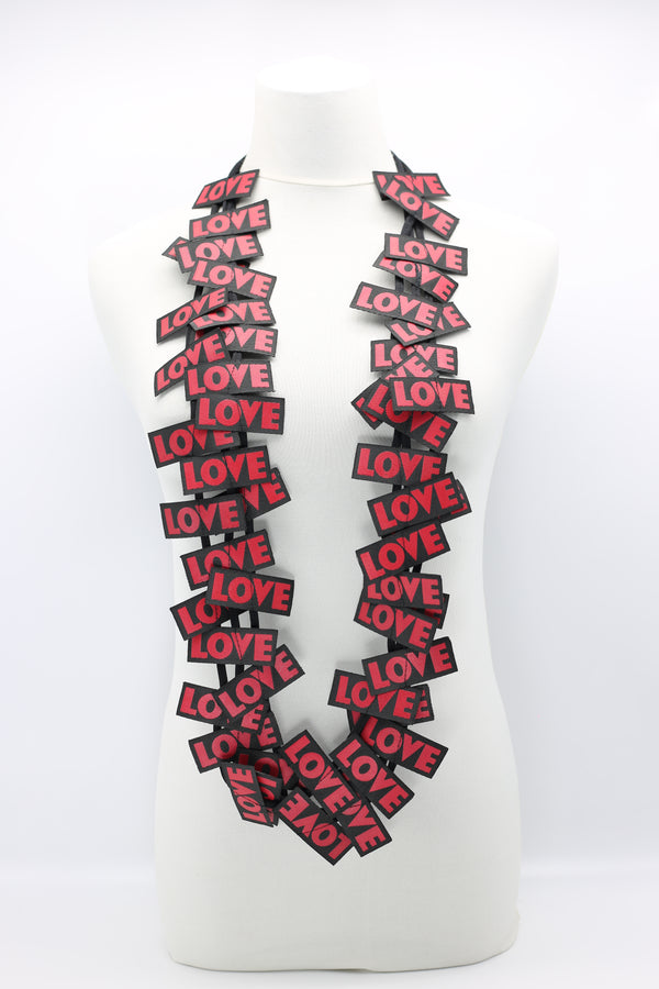 LOVE Ribbon Necklaces - Jianhui London