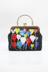 Aqua Upcycled Plastic Bottles Ballon Handbag - Jianhui London