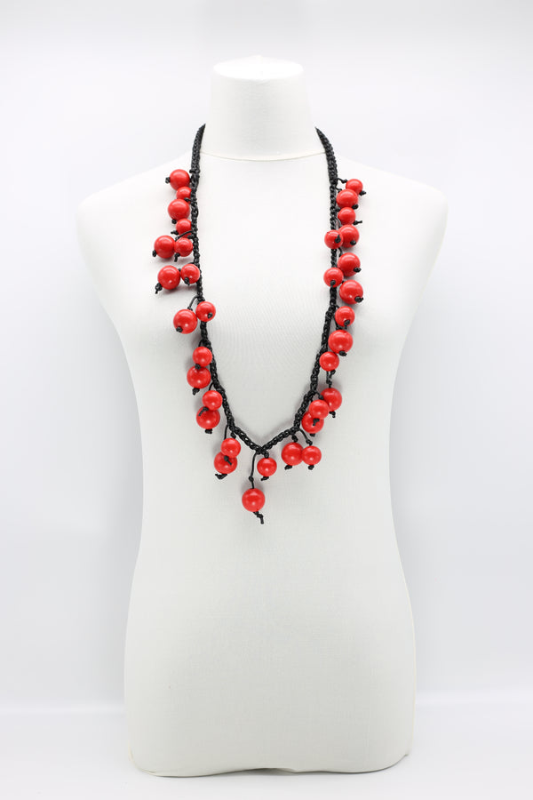 Woven Cord Round Beads Necklaces - Short - Jianhui London