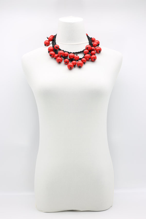 Woven Cord Round Beads Necklaces - Short - Jianhui London