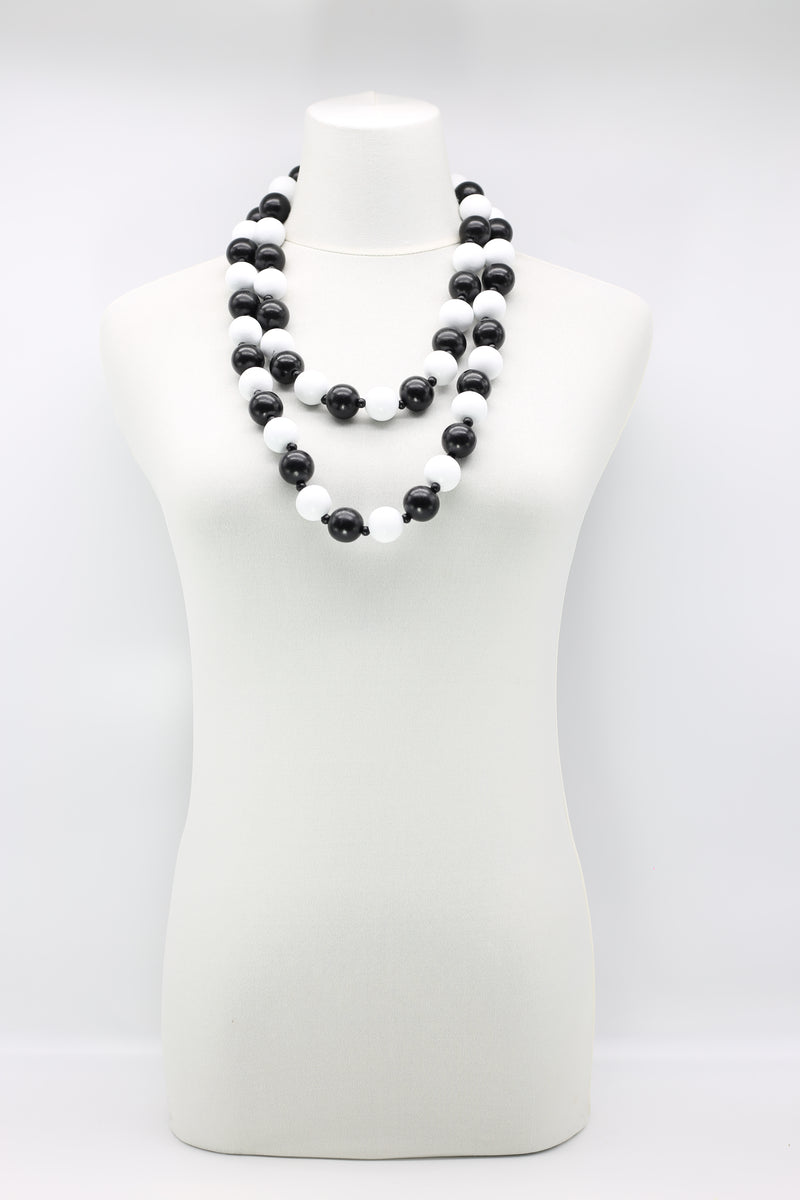 Round Beads Necklace - Silver/Gold - Jianhui London