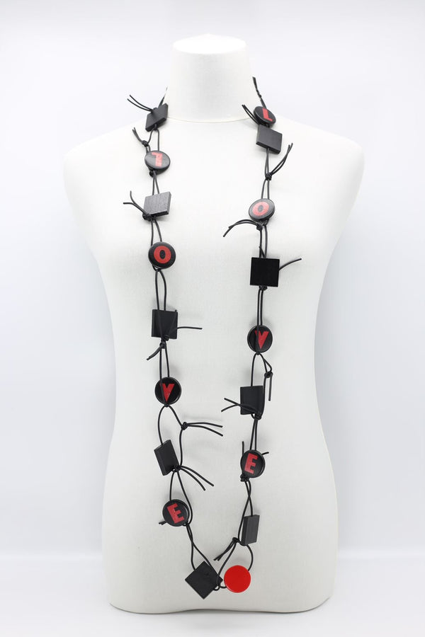 LOVE Chain Leatherette Necklaces - Jianhui London