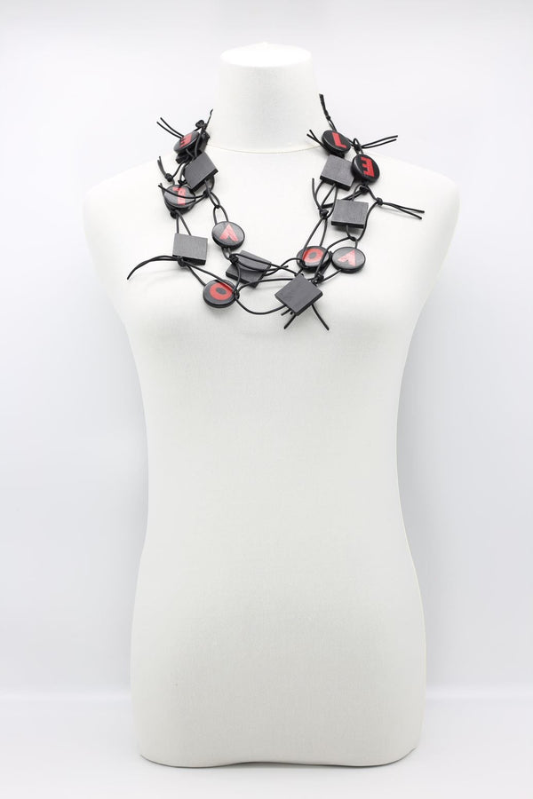 LOVE Chain Leatherette Necklaces - Jianhui London