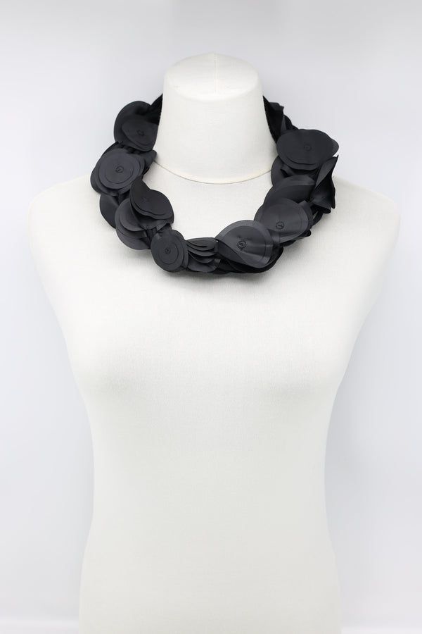 Biba 5 Strand fabric flower Necklace - Jianhui London