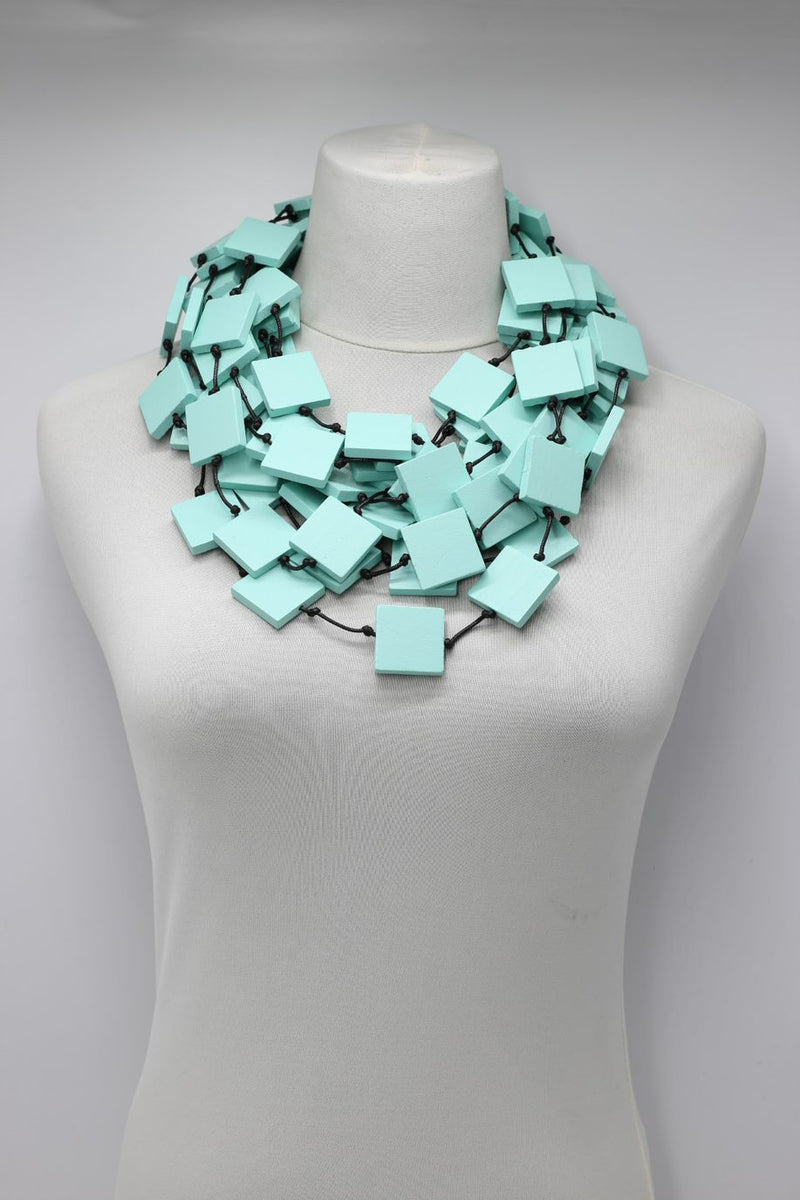 5 Strand 3x3 Squares Necklace - Jianhui London